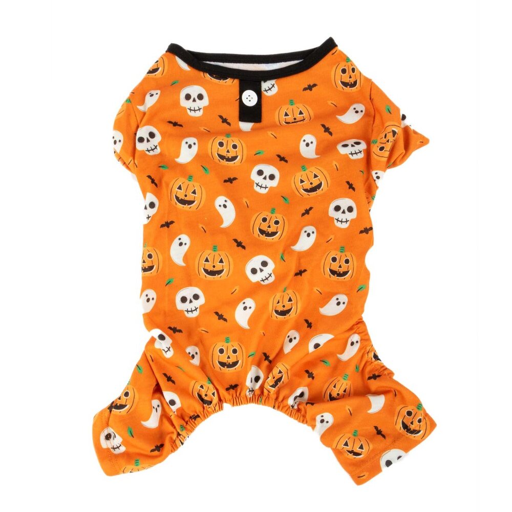 Vibrant Life Orange Pumpkin Ghost Pajama, for Dogs or Cat